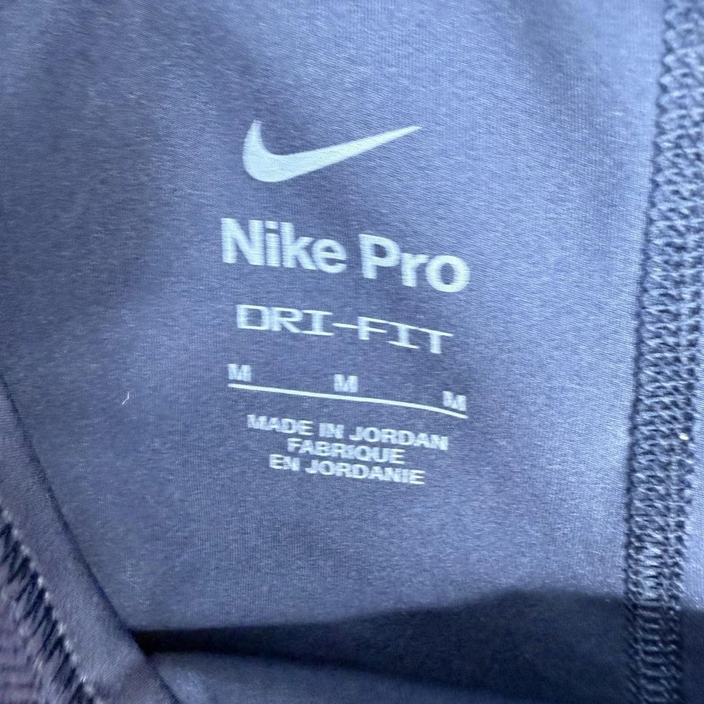 Nike Pro Shorts Womens Medium Blue Compression Dri-FIT 5